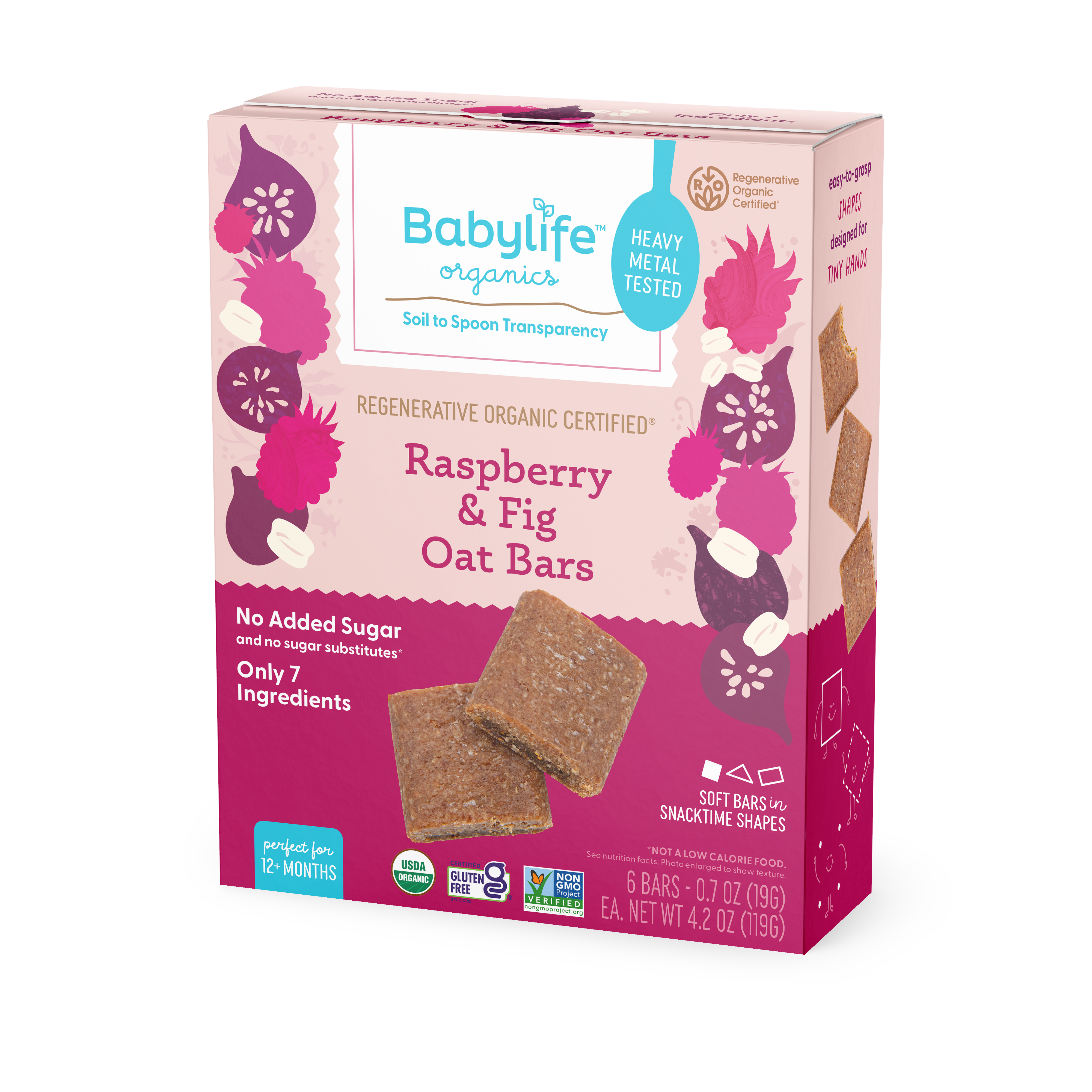 Raspberry Fig & Oat Snack Bars