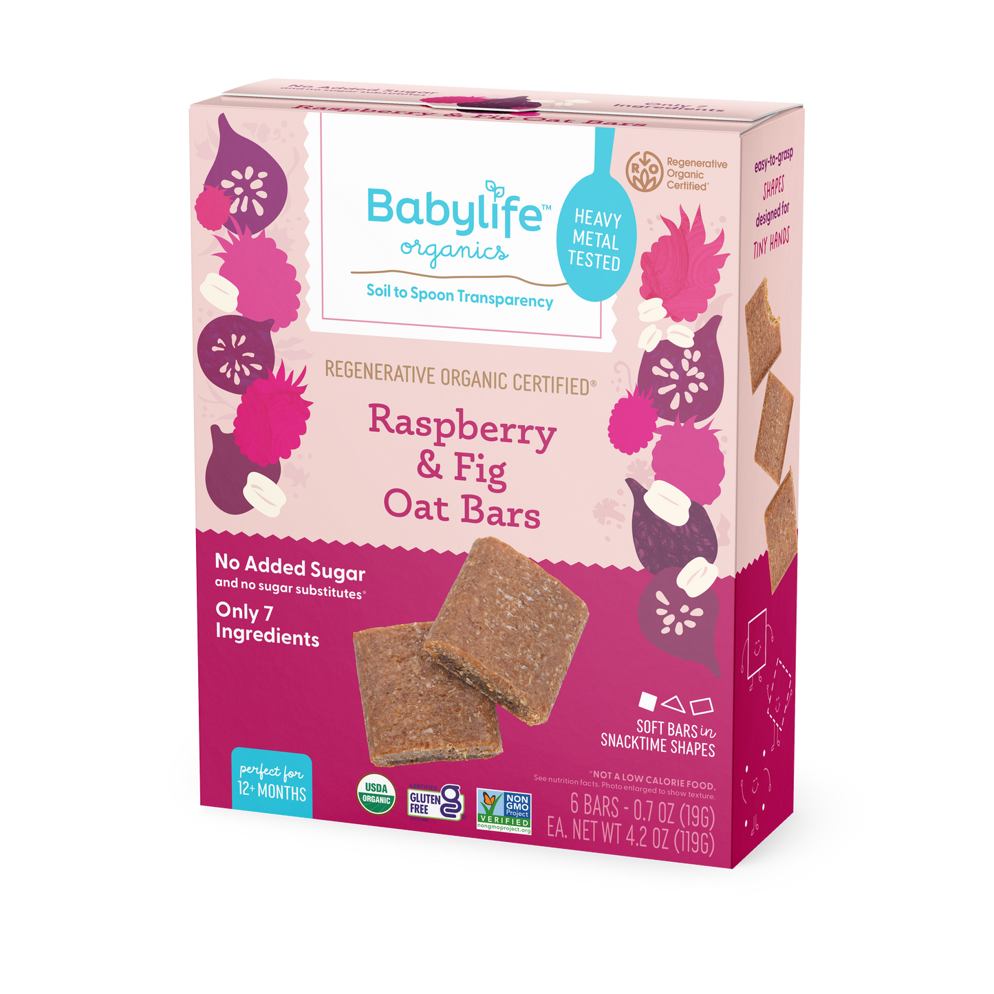Raspberry Fig & Oat Snack Bars