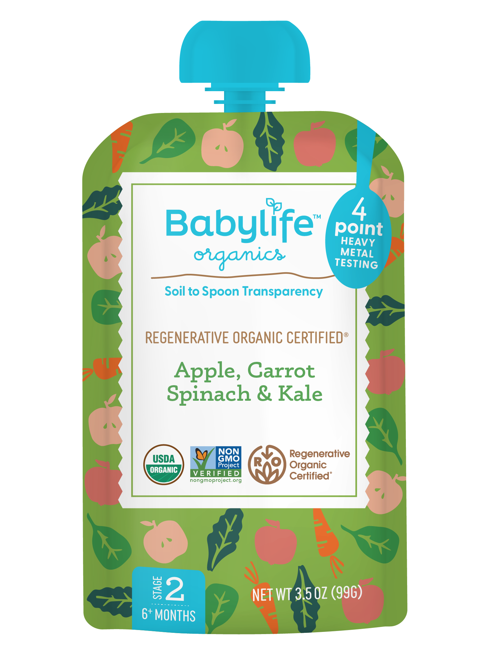 Apple, Carrot, Spinach & Kale