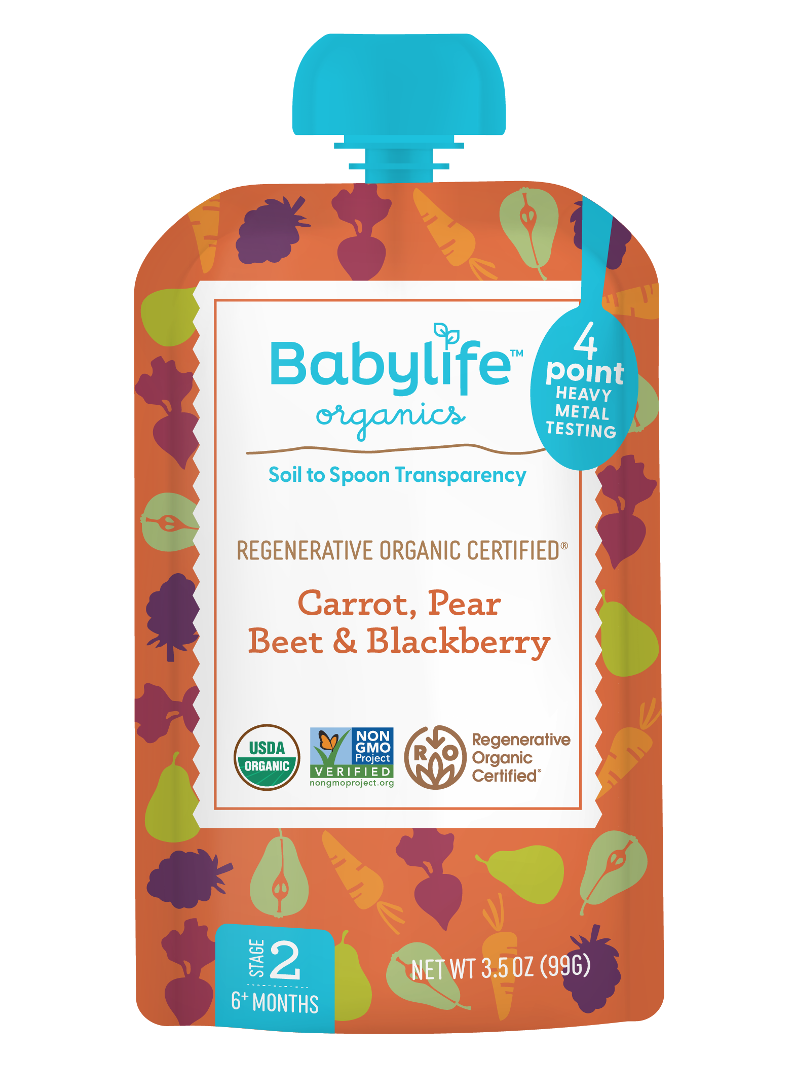 Carrot, Pear, Beet & Blackberry