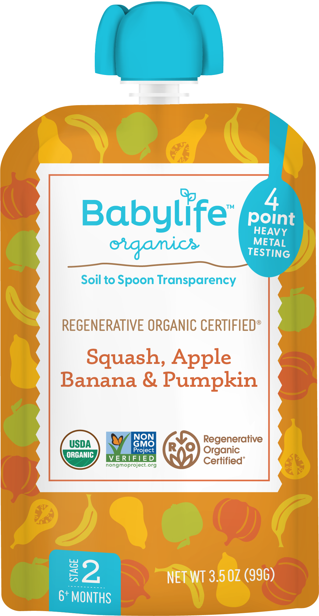 Squash, Apple, Banana & Pumpkin