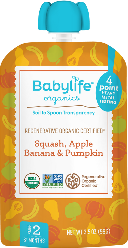 Squash, Apple, Banana & Pumpkin