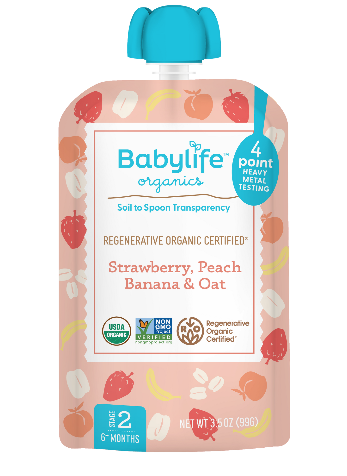 Strawberry, Peach, Banana & Oat
