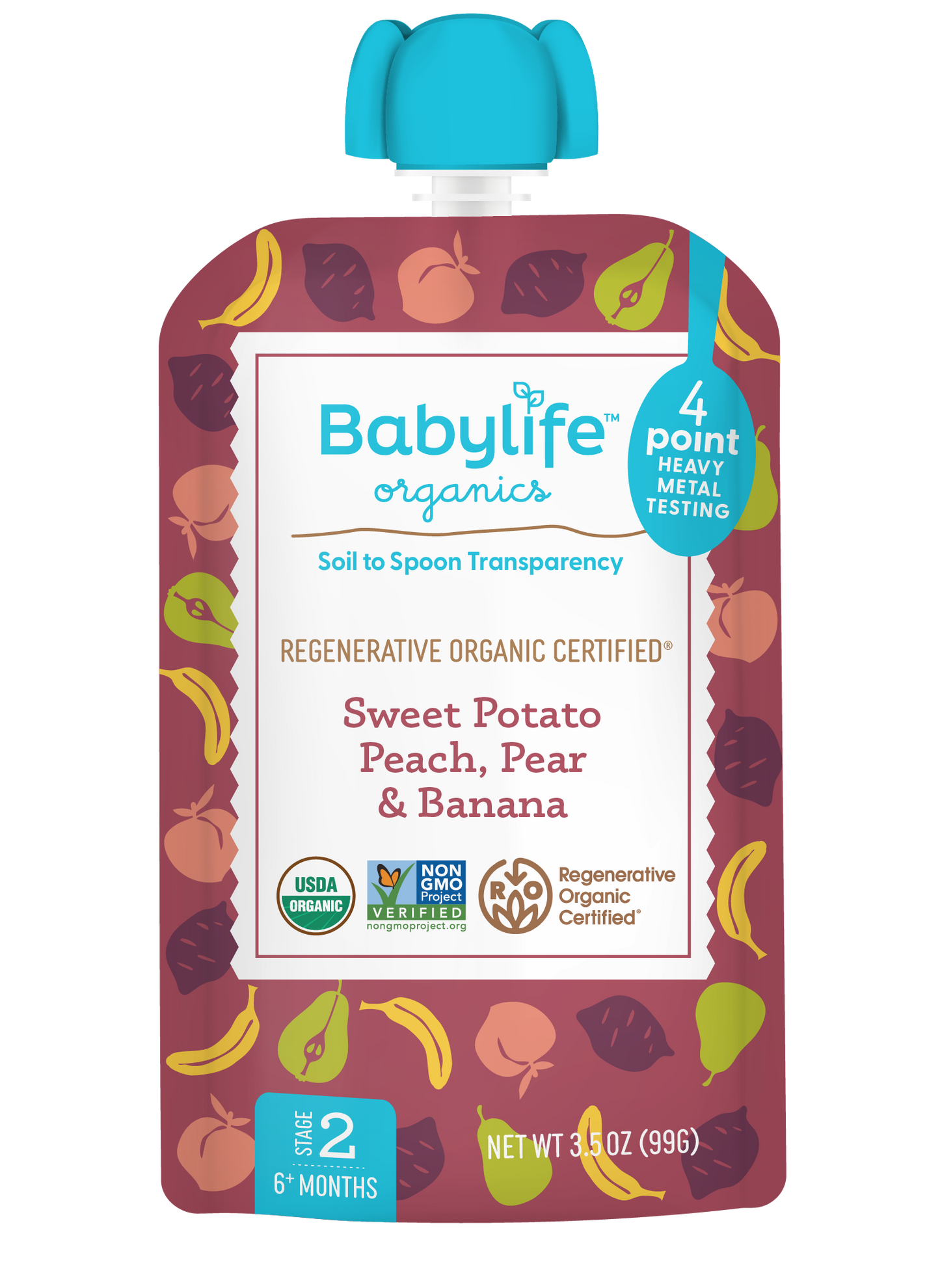 Sweet Potato, Peach, Pear & Banana