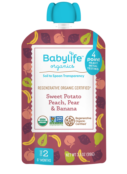 Sweet Potato, Peach, Pear & Banana