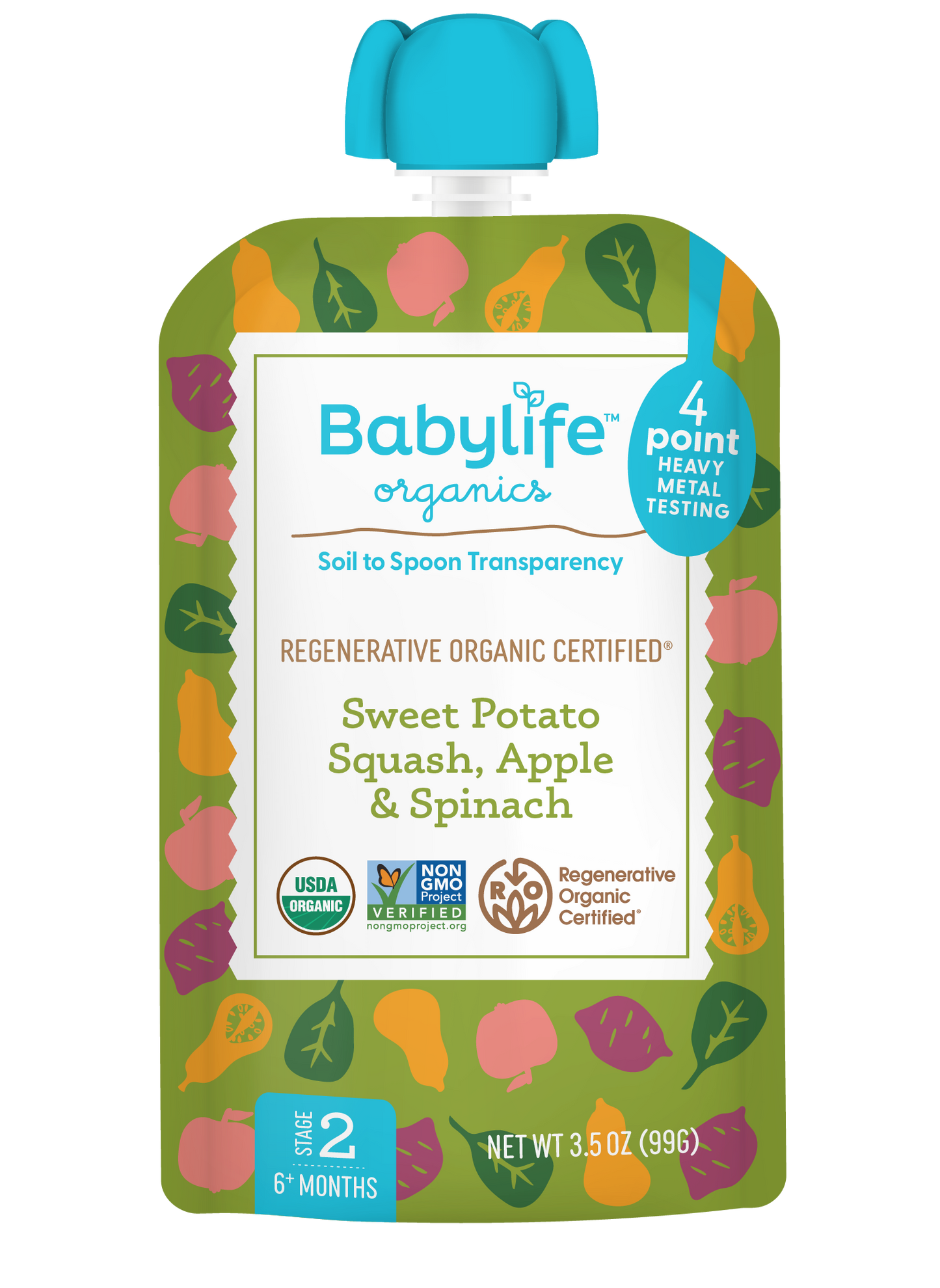 Sweet Potato, Squash, Apple & Spinach
