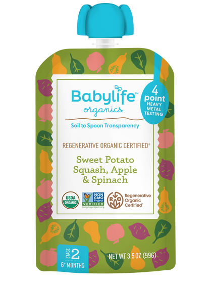 Sweet Potato, Squash, Apple & Spinach