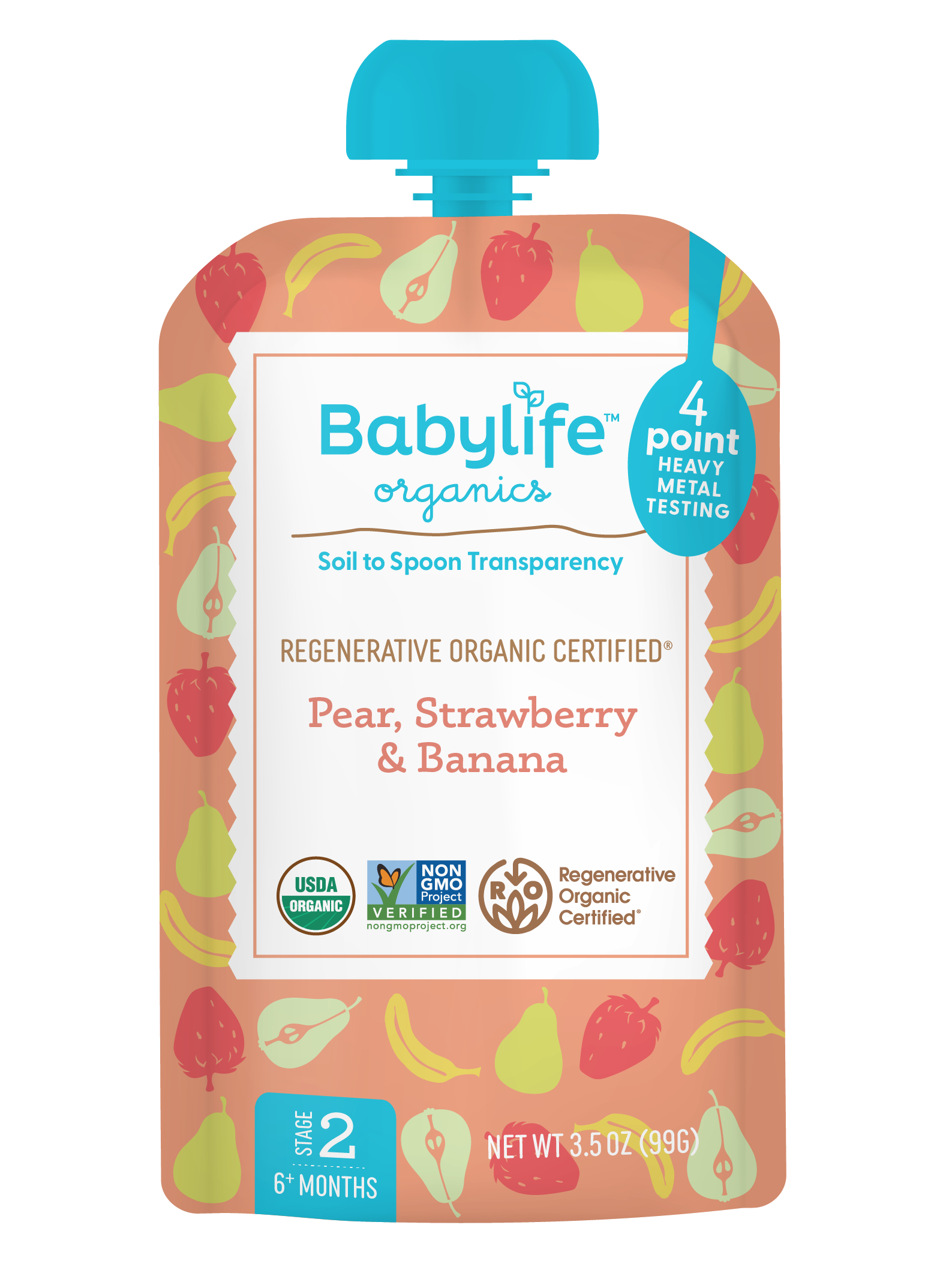 Pear, Strawberry & Banana