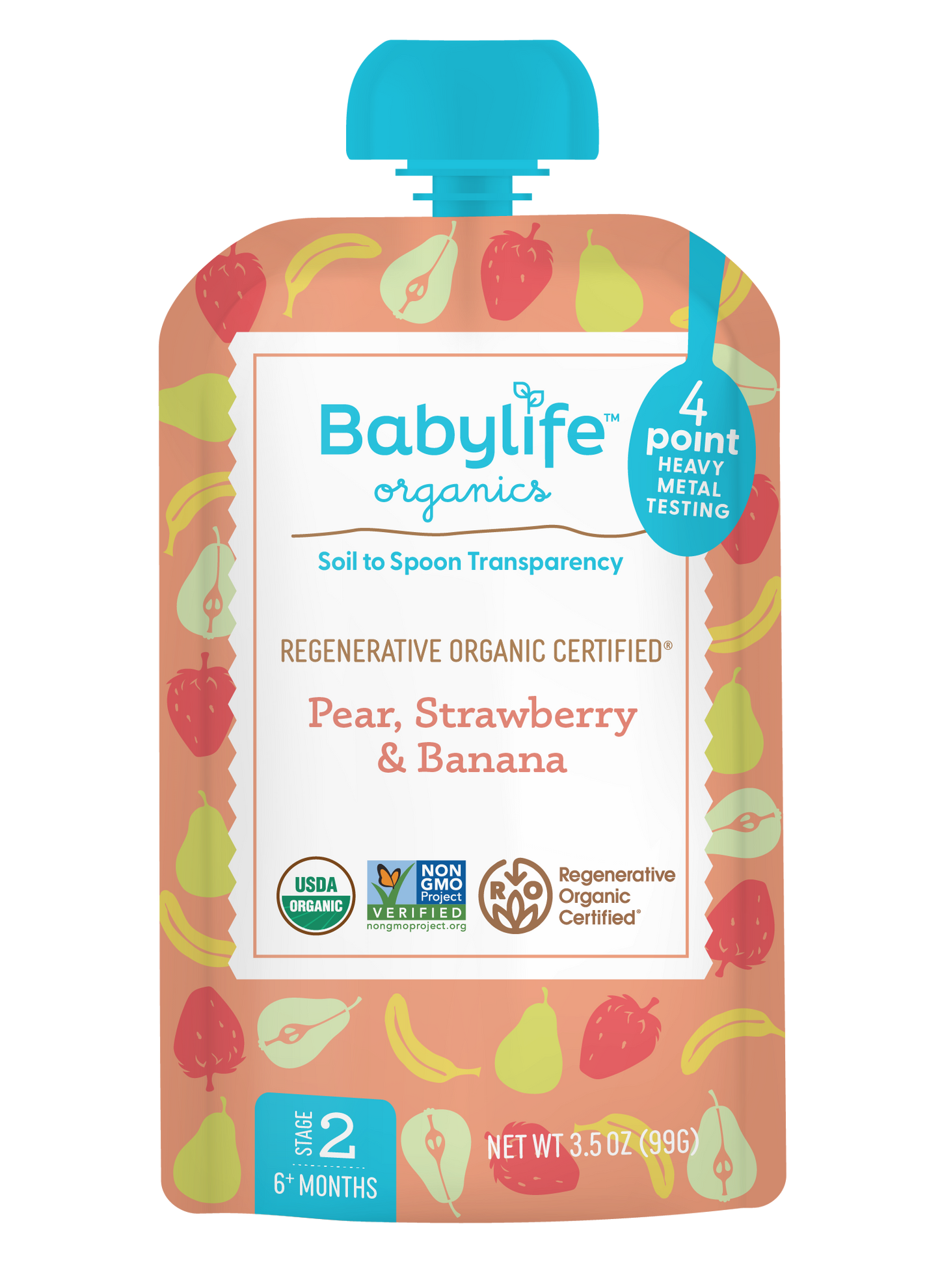 Pear, Strawberry & Banana