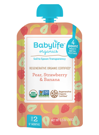 Pear, Strawberry & Banana