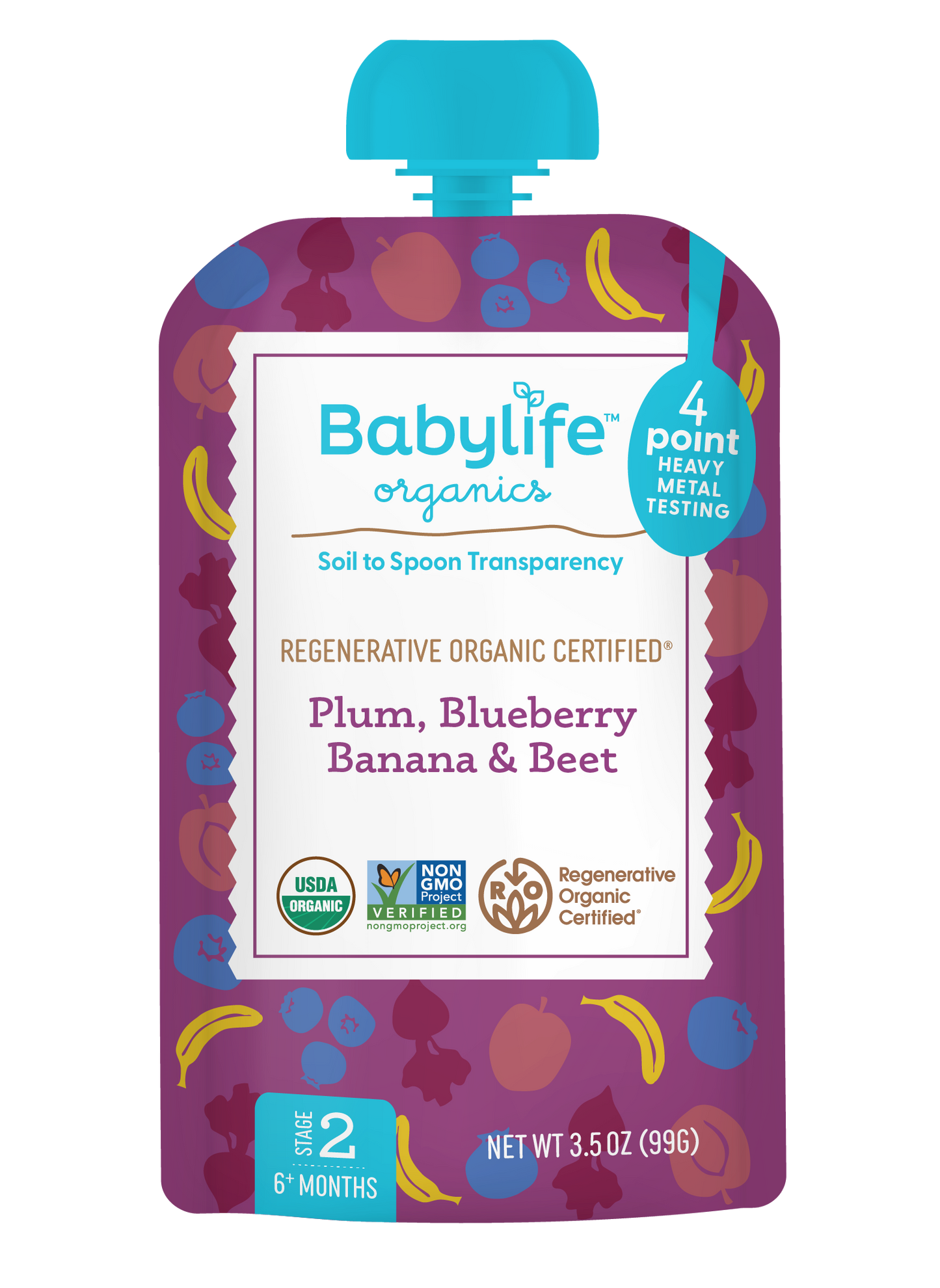 Plum, Blueberry, Banana & Beet