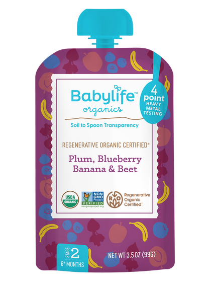 Plum, Blueberry, Banana & Beet