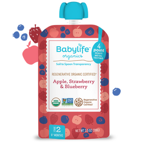 Apple, Strawberry & Blueberry