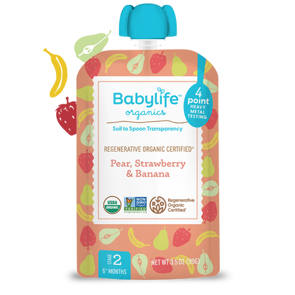 Pear, Strawberry & Banana