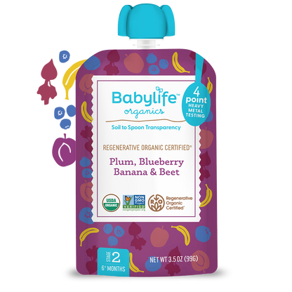 Plum, Blueberry, Banana & Beet