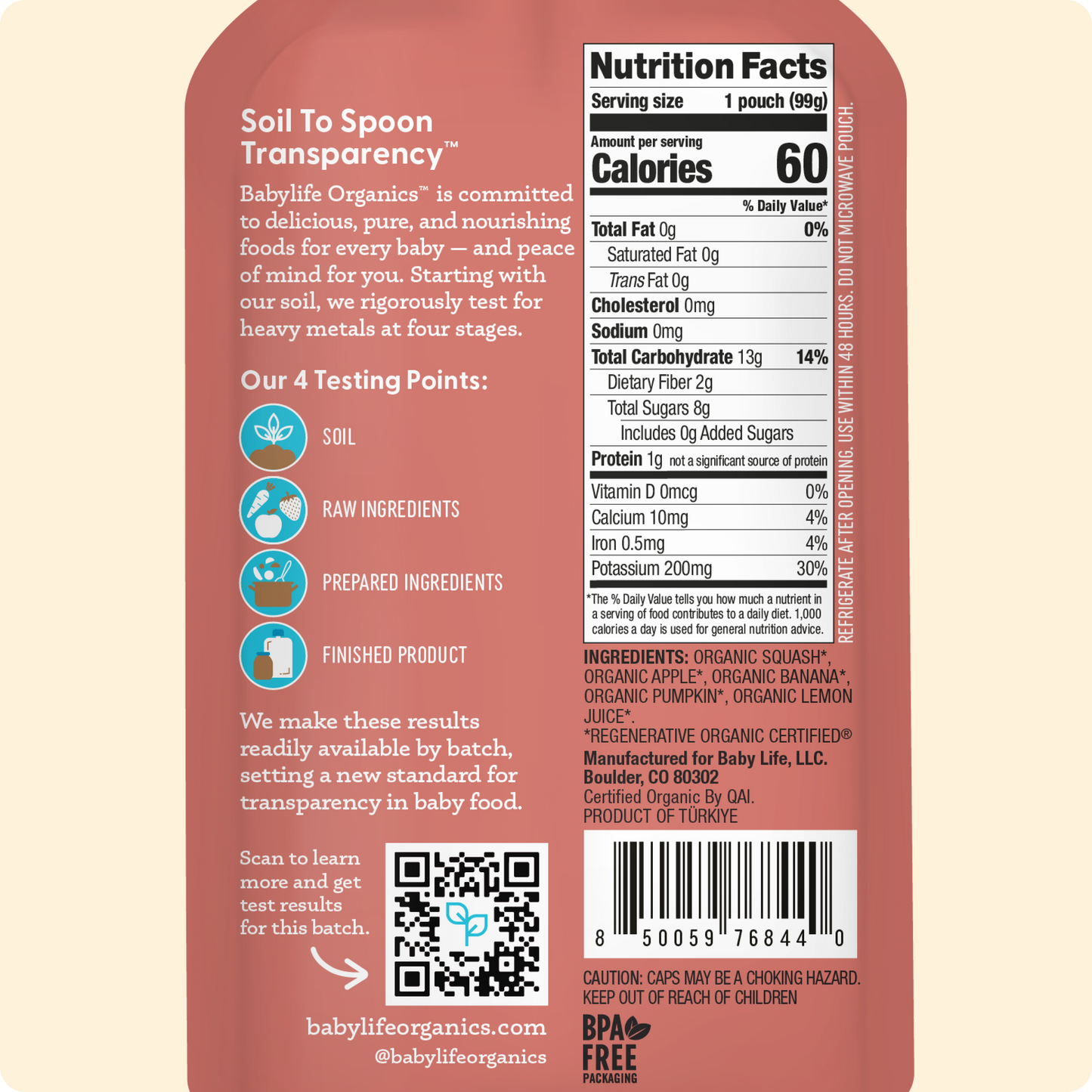 Squash, Apple, Banana & Pumpkin