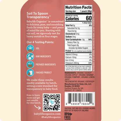 Squash, Apple, Banana & Pumpkin