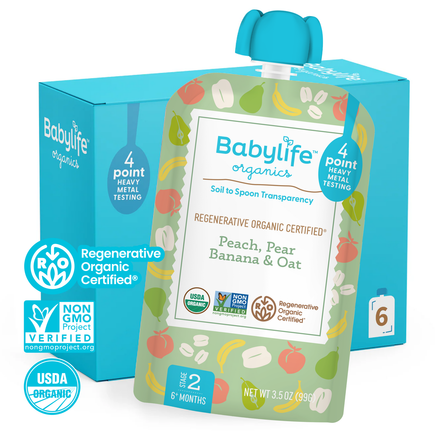 Peach, Pear, Banana & Oat