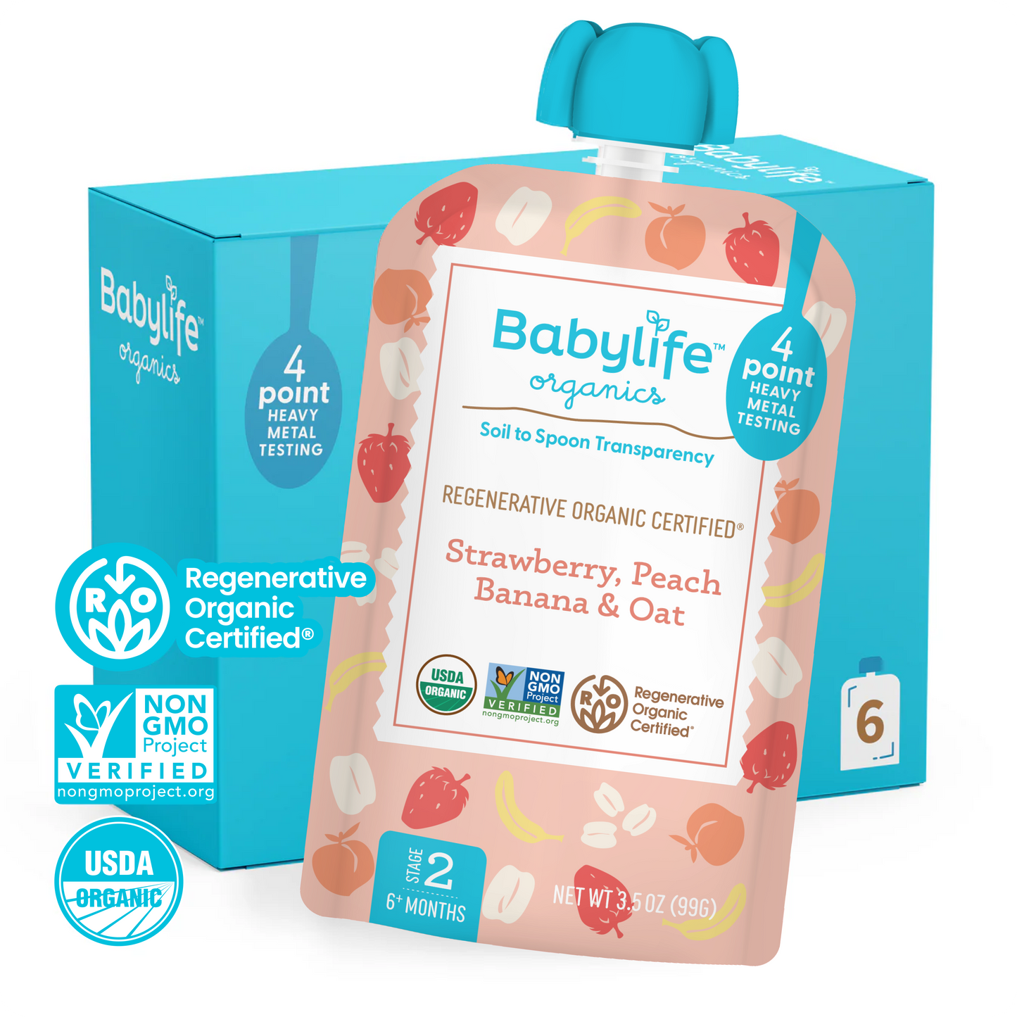 Strawberry, Peach, Banana & Oat