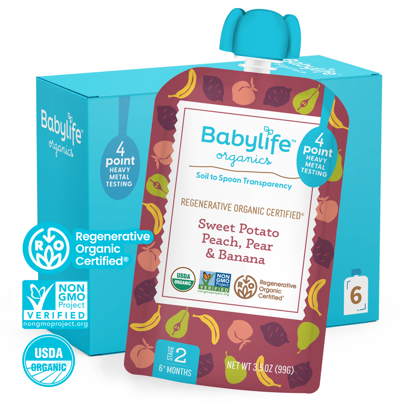 Sweet Potato, Peach, Pear & Banana