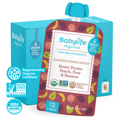 Sweet Potato, Peach, Pear & Banana