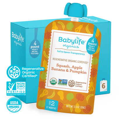 Squash, Apple, Banana & Pumpkin