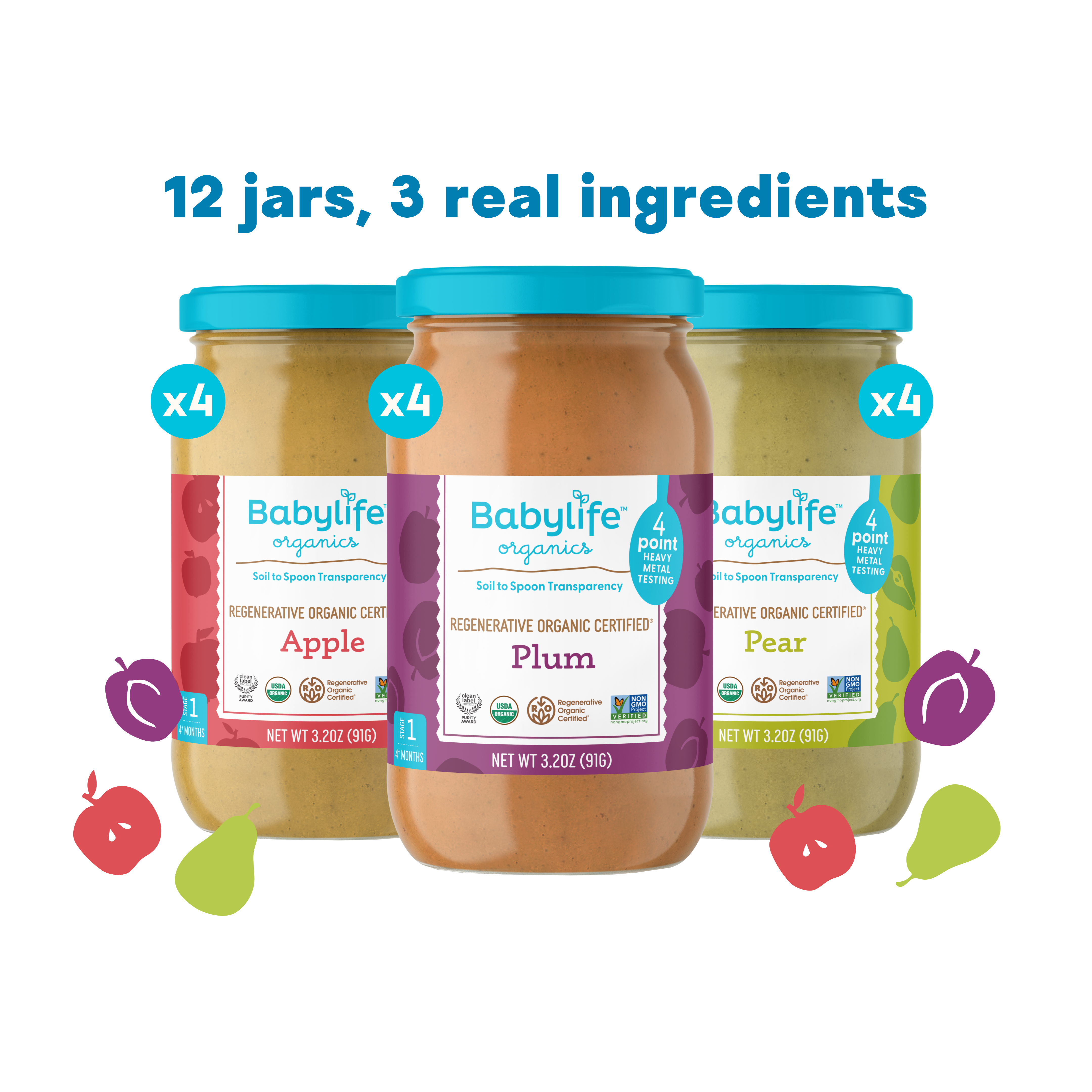 Variety Pack - Apple, Pear & Plum