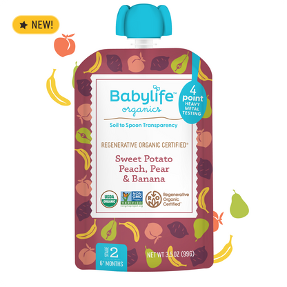 Sweet Potato, Peach, Pear & Banana