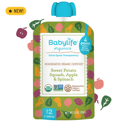 Sweet Potato, Squash, Apple & Spinach